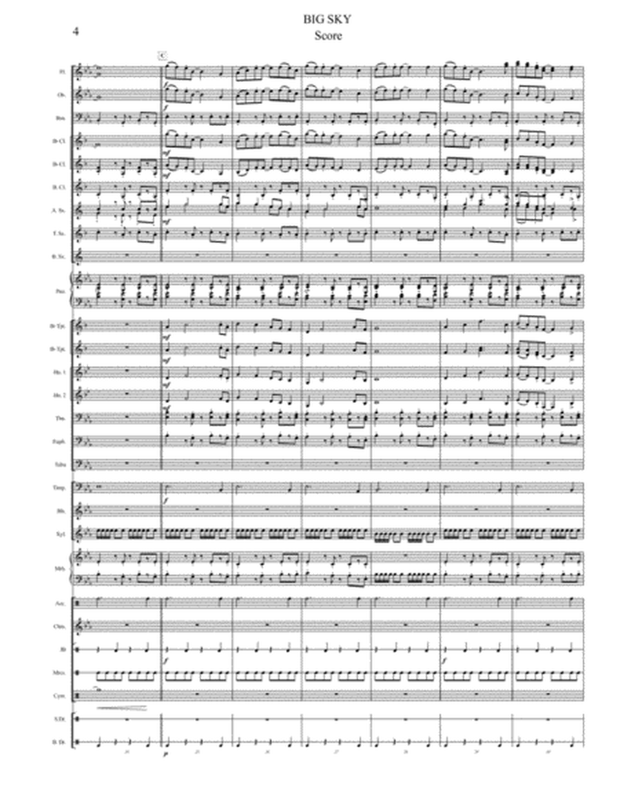 Big Sky - Concert Band Grade 2.5 for Young Bands image number null