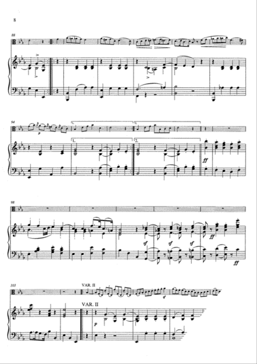 Introduction, Thema And Variations Organ scores gallery preview page 10