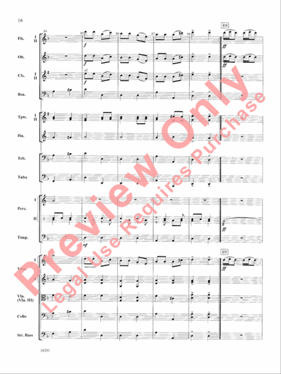 Hungarian Air and Dance Full Orchestra scores gallery preview page 17