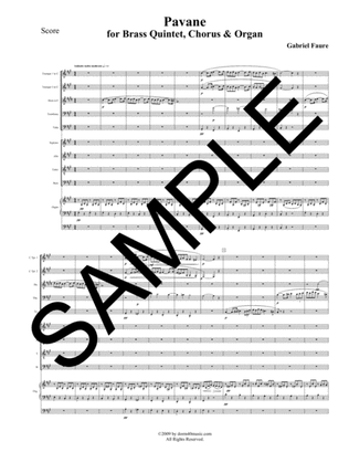 Pavane for Brass Quintet, Organ, and SATB Chorus