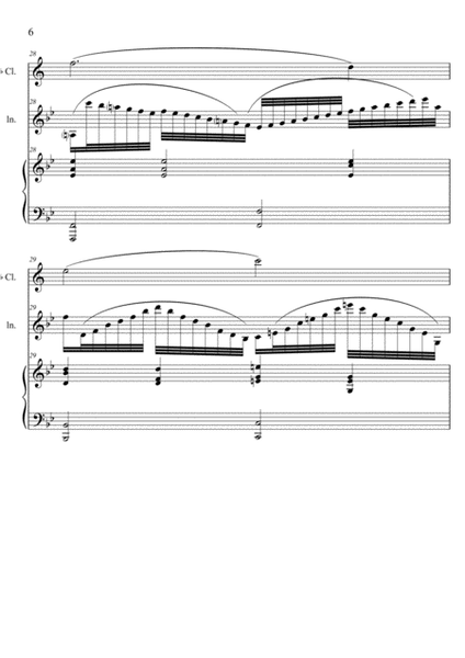 HANDEL- Variations on Zadok the Priest for Cl., Vl. & Pno.