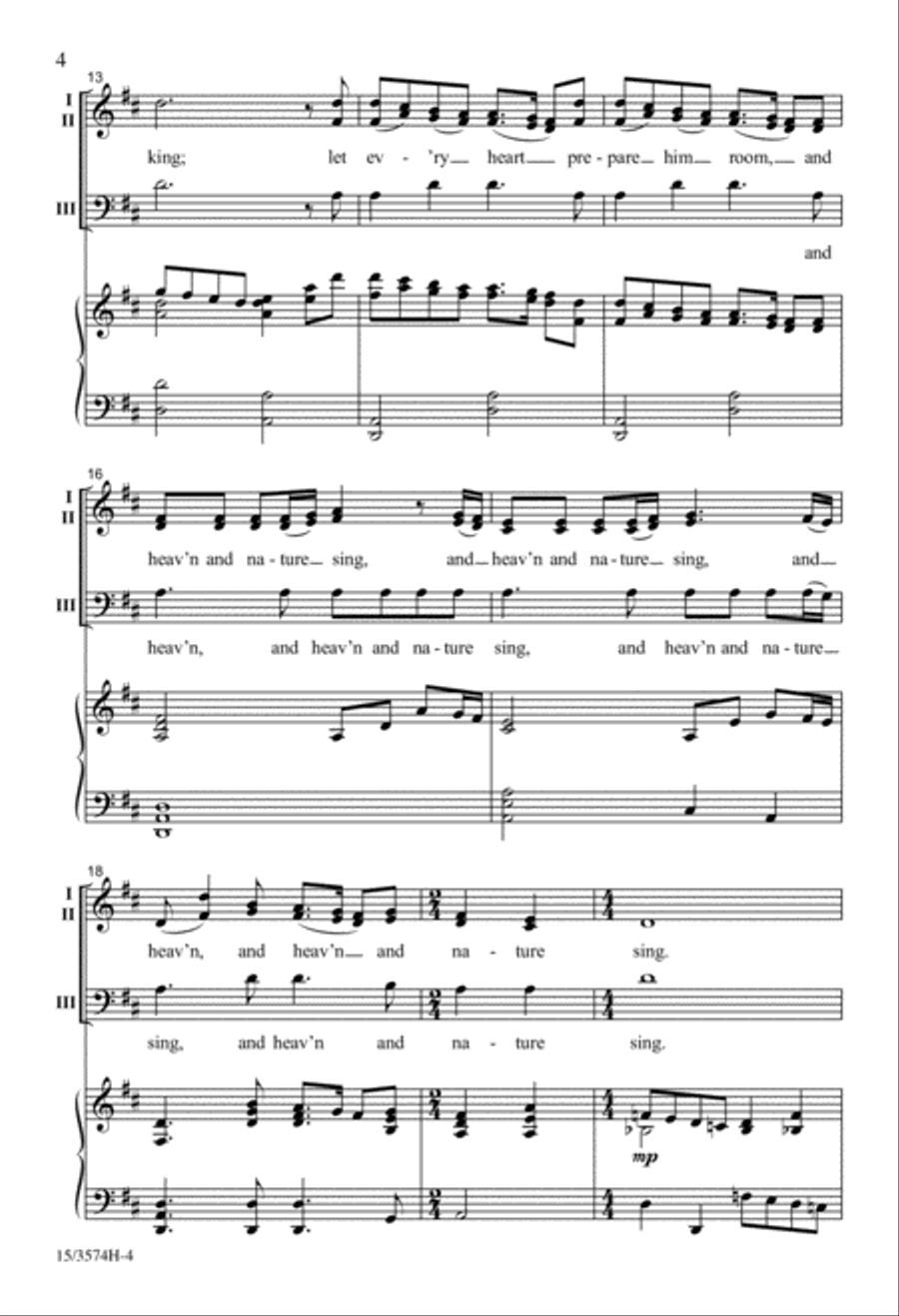 Joy to the World! 3-Part scores gallery preview page 3