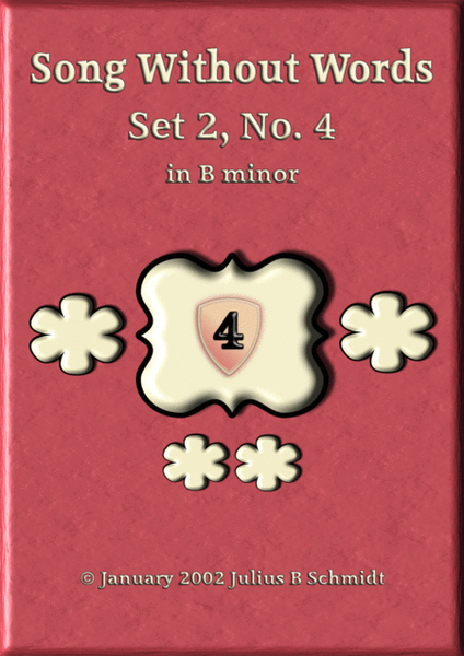 Song Without Words Set 2, No. 4 in B minor image number null