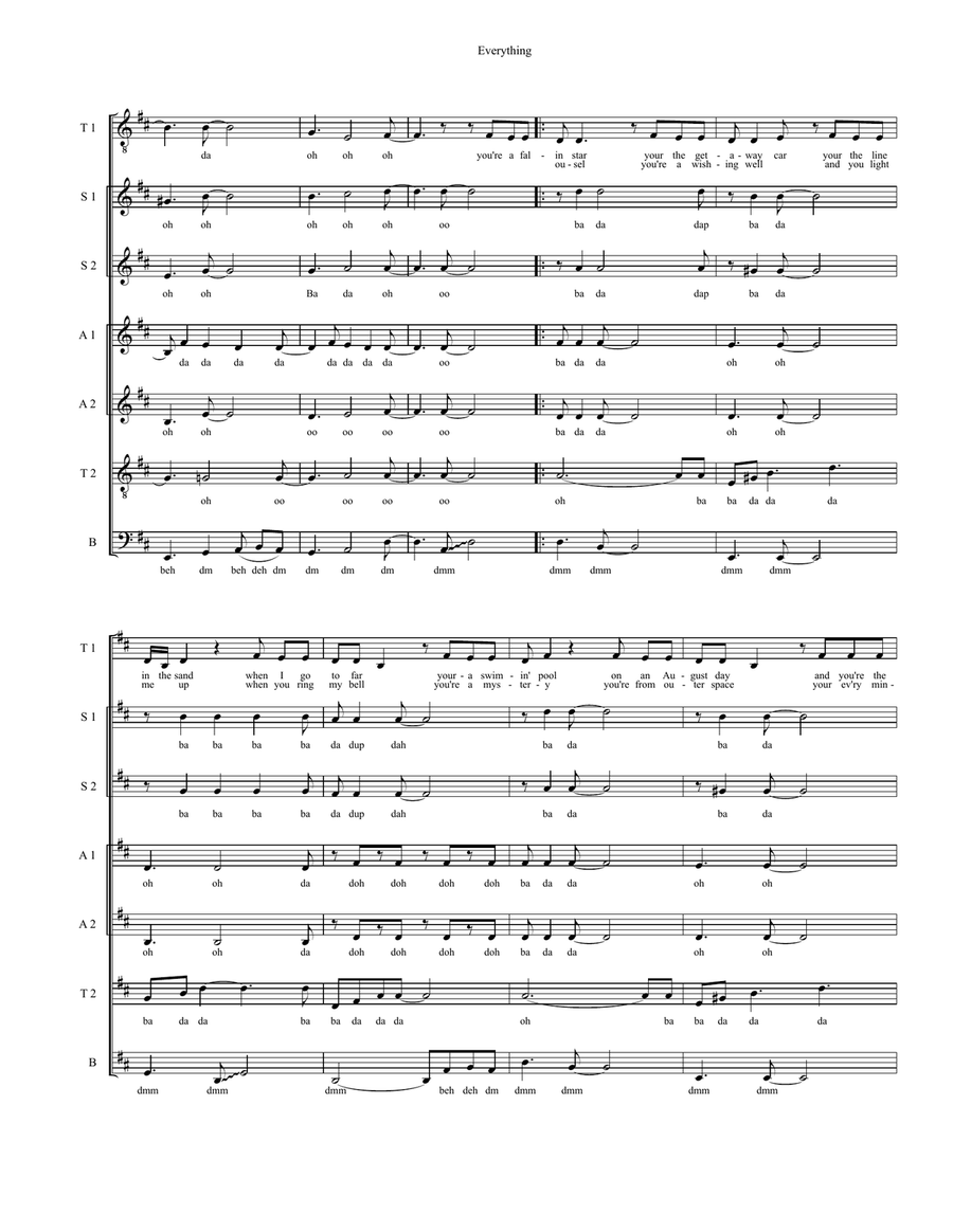 Everything 4-Part scores gallery preview page 2