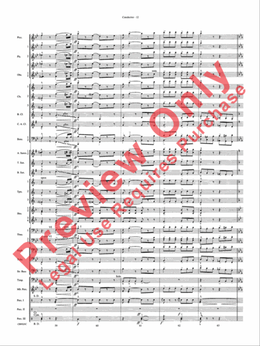The Wizard of Oz Concert Band scores gallery preview page 15