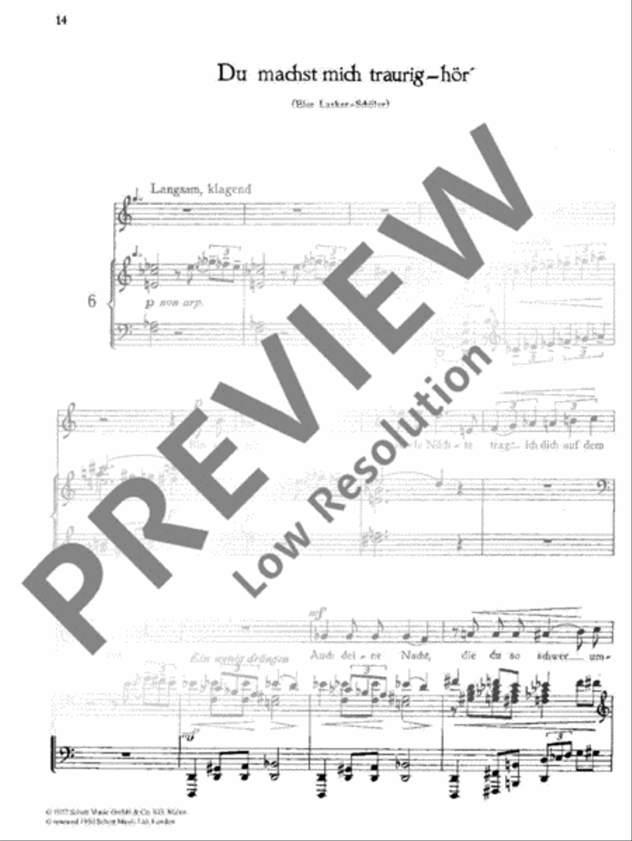 Songs with piano Soprano Voice scores gallery preview page 15