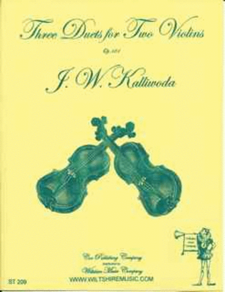 Book cover for Three Duets for Two Violins