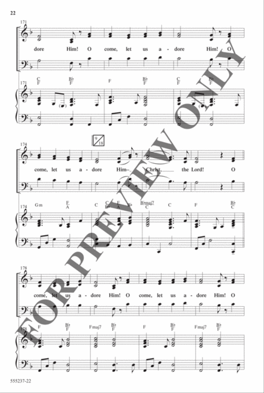 Christmas Eve Medley - Anthem Christmas Eve Medley - Anthem Choir scores gallery preview page 21