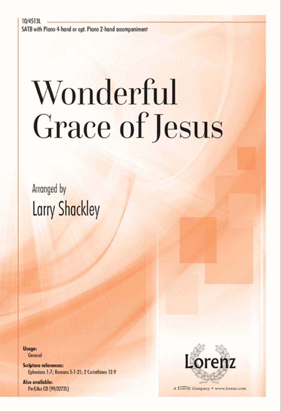 Wonderful Grace of Jesus 4-Part scores gallery preview page 1