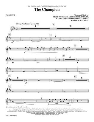 Book cover for The Champion (feat. Ludacris) (arr. Mac Huff) - Trumpet 2