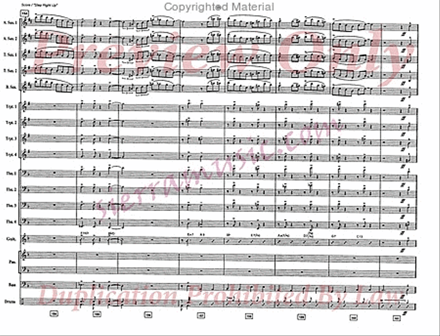 Step Right Up Big Band scores gallery preview page 21