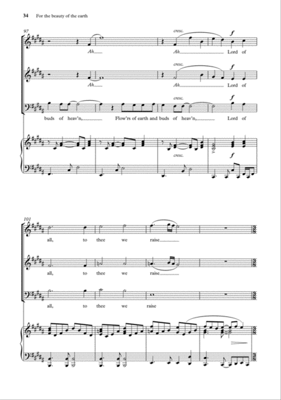 John Rutter Anthems for SA Men SA scores gallery preview page 32