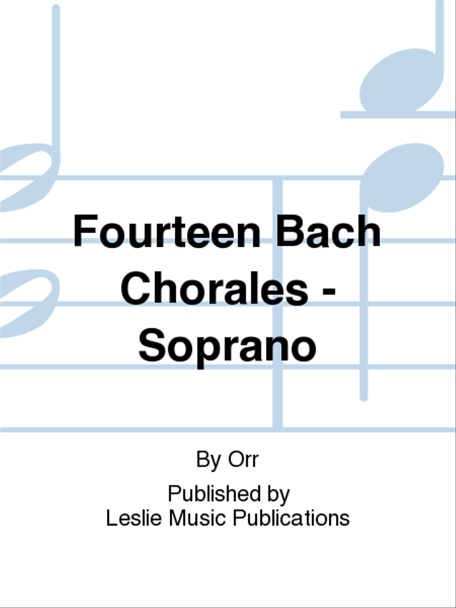 Fourteen Bach Chorales Fourteen Bach Chorales Soprano Recorder scores gallery preview page 1