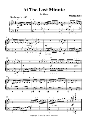 At The Last Minute (Piano Solo Grade 3-4)