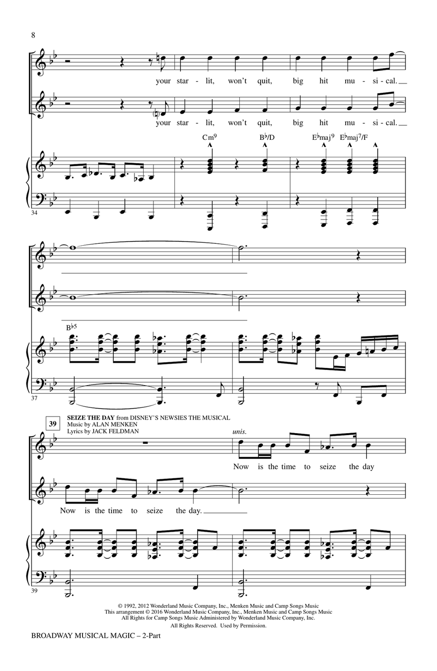 Broadway Musical Magic 2-Part scores gallery preview page 6