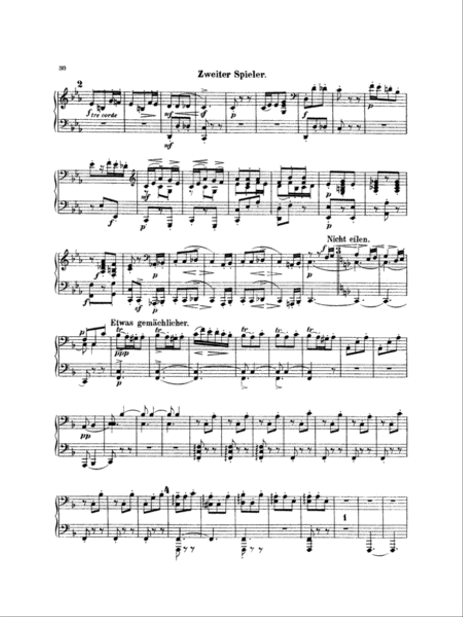 Mahler: Symphony No. 4, in G Major Piano Duet scores gallery preview page 3