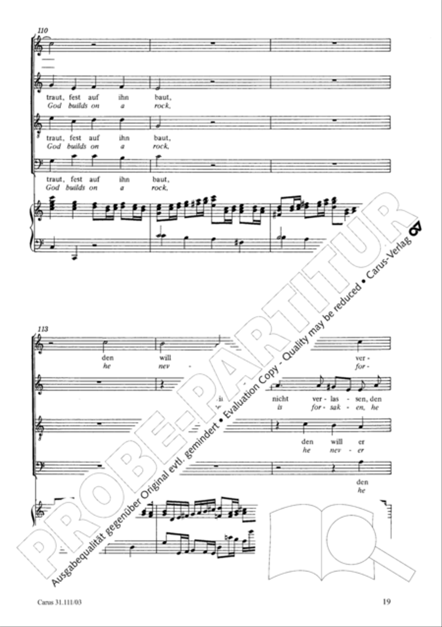 God's will is best, it shall be done (Was mein Gott will, das g'scheh allzeit) 4-Part scores gallery preview page 20