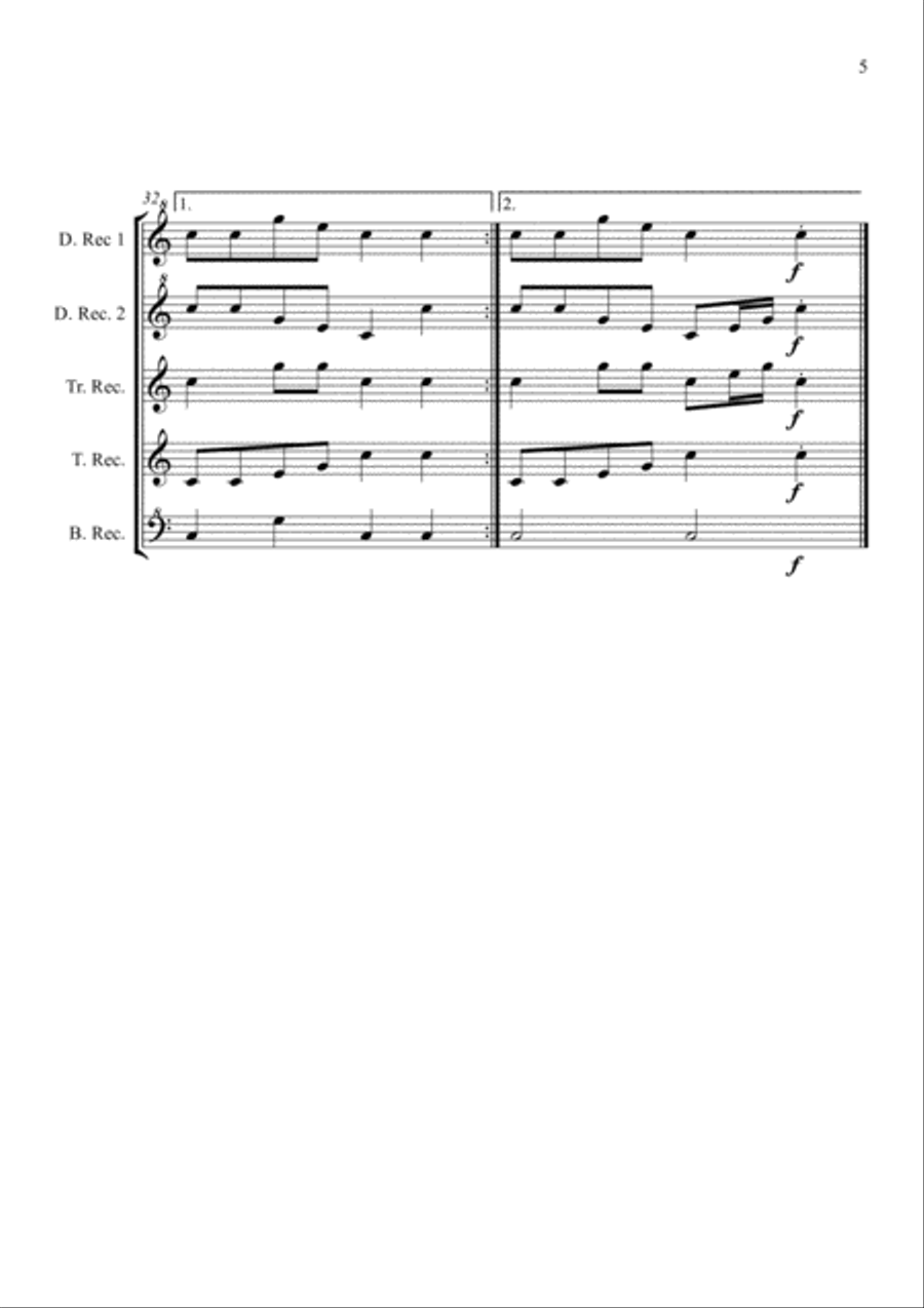 Just Keep Going! Woodwind Quintet scores gallery preview page 5