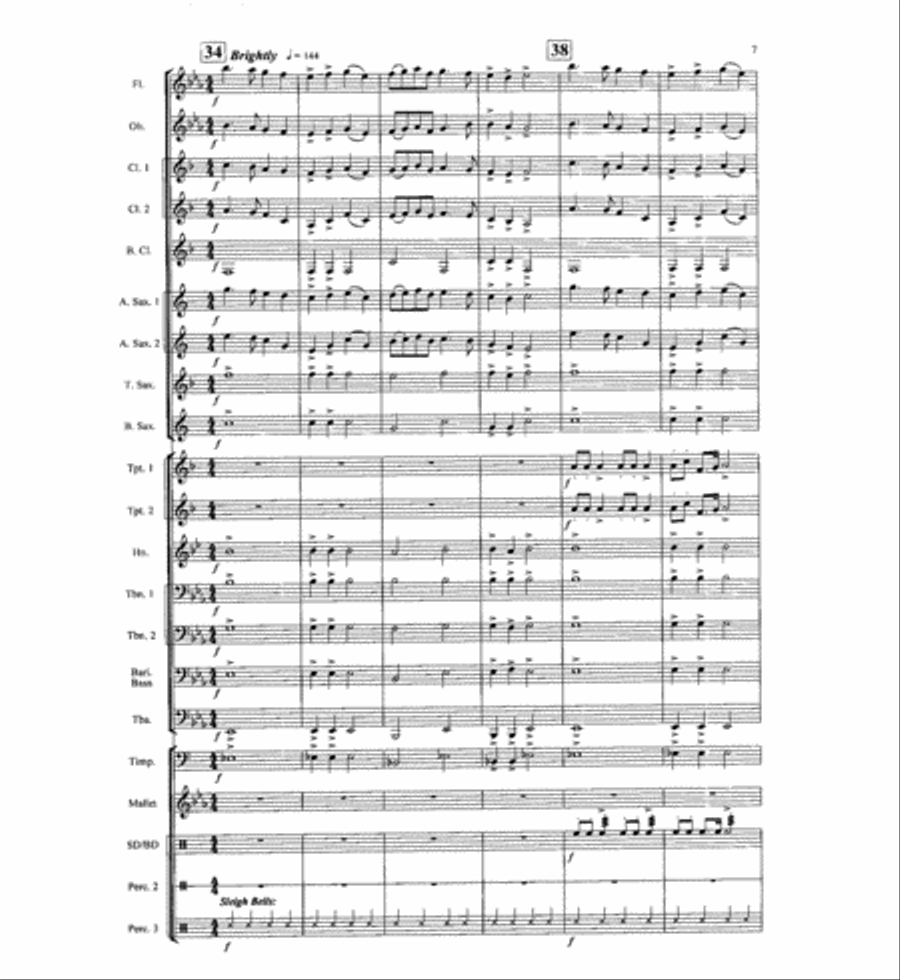 A Crazy, Mixed-Up Christmas Concert Concert Band scores gallery preview page 8