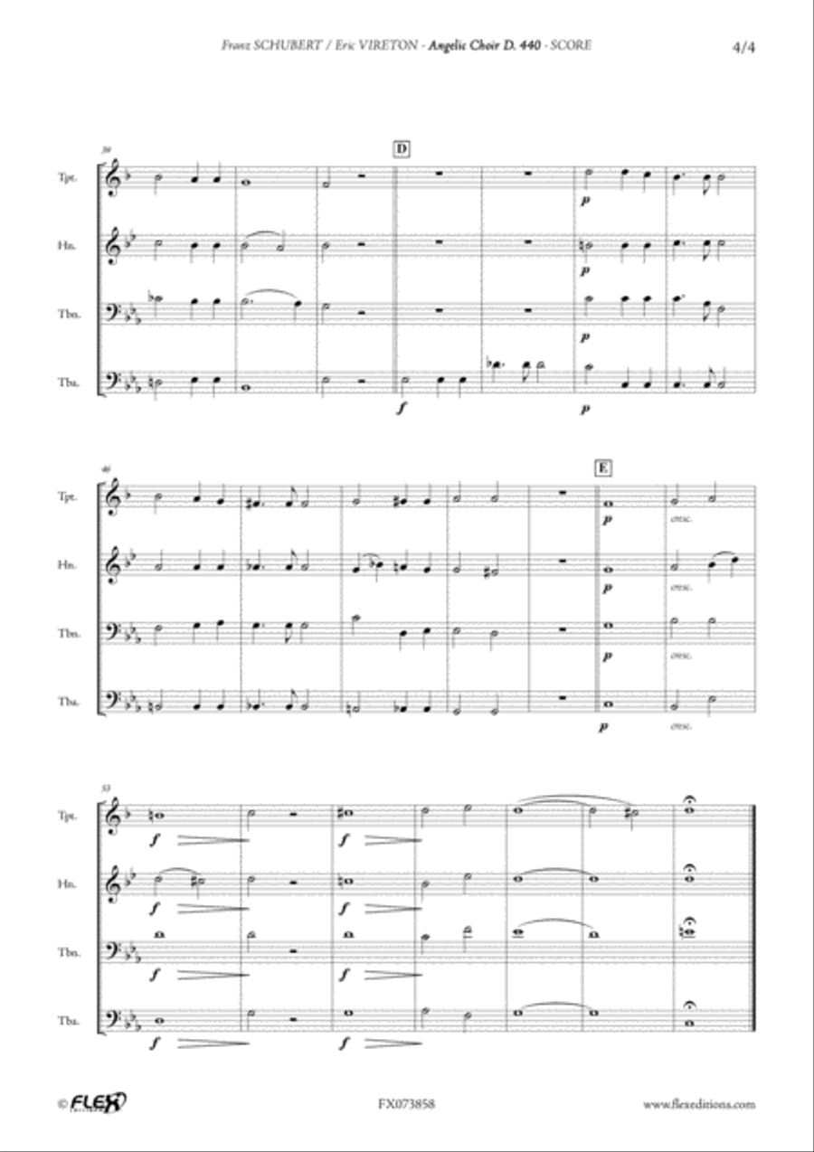 Angelic Choir D. 440 Choir scores gallery preview page 4