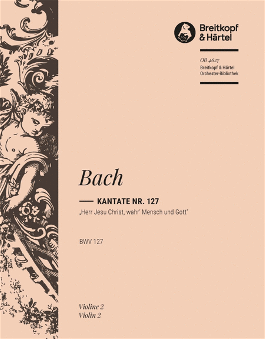 Cantata BWV 127 “Lord Jesu, Who as Man wast born” STB scores gallery preview page 1