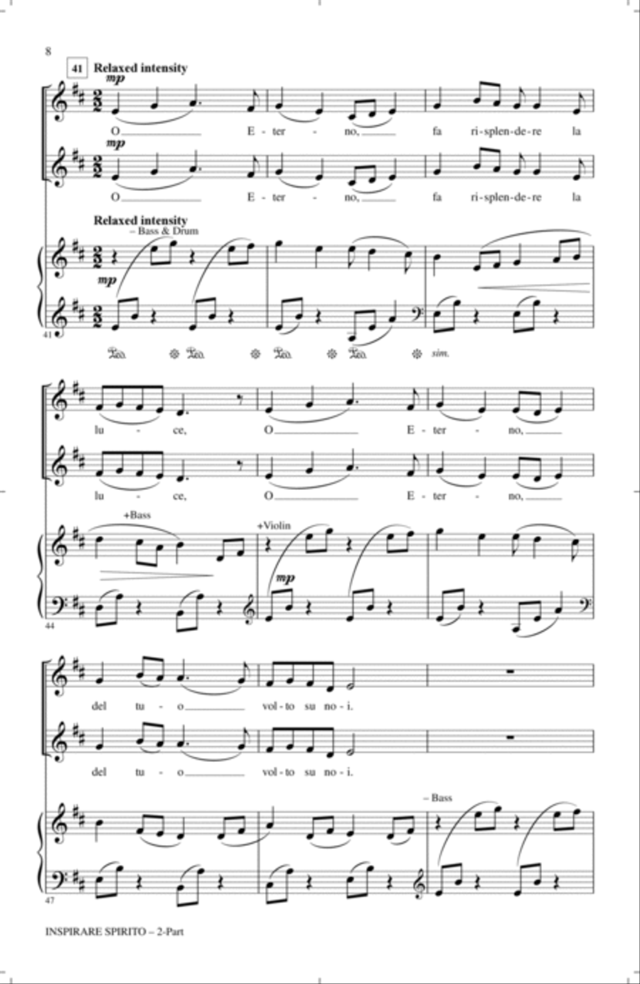 Inspirare Spirito Inspirare Spirito 2-Part scores gallery preview page 6