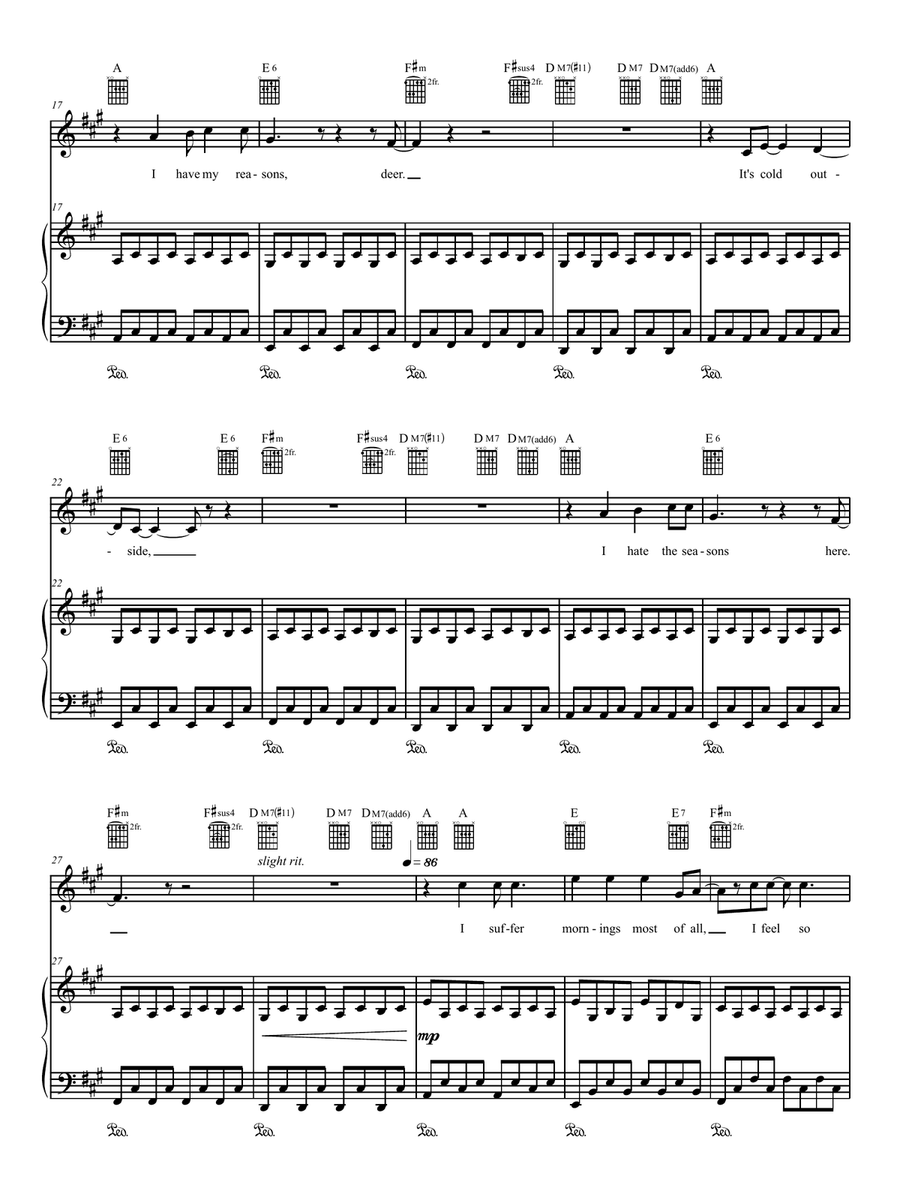 Have To Drive Piano, Vocal, Guitar scores gallery preview page 2