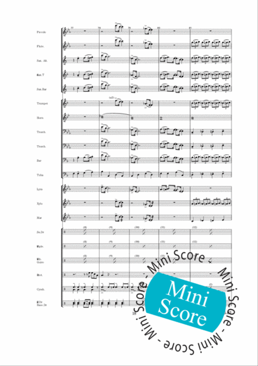 Rosevalley Blues Percussion scores gallery preview page 22