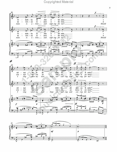 Captivity (No. 5 from Six Choruses, op. 15) (with English text) image number null