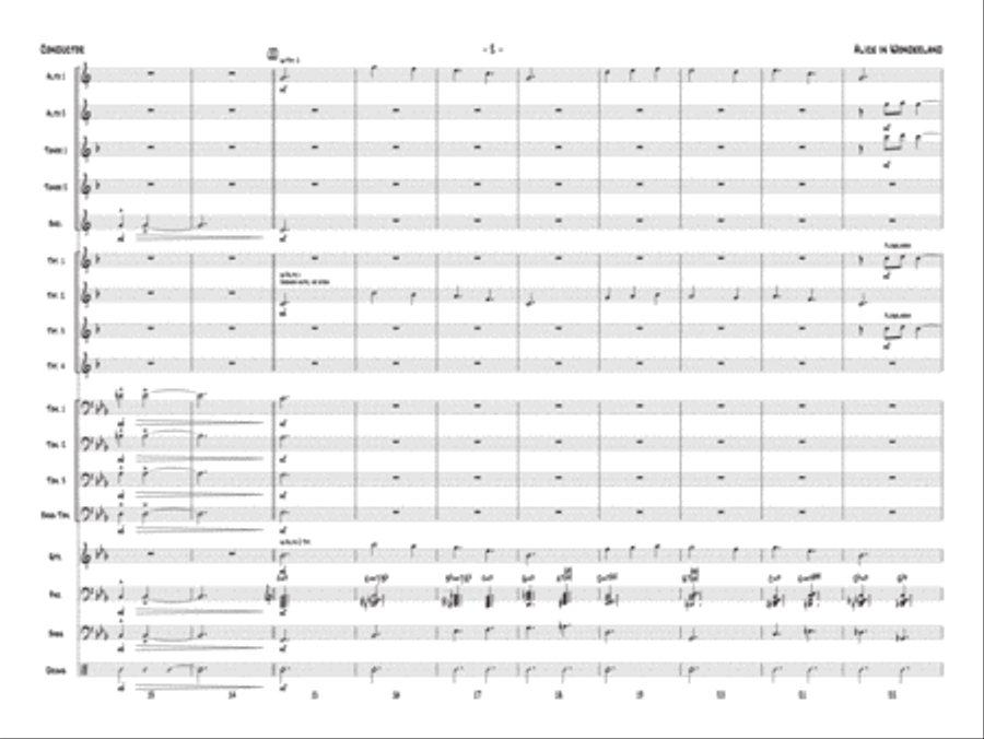 Alice in Wonderland Jazz Ensemble scores gallery preview page 3