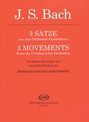 Book cover for 3 Movements/overtures-pno