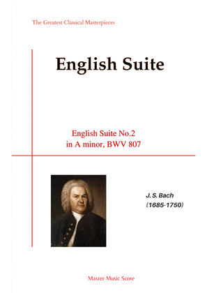 Book cover for Bach-English Suite No.2 in A minor, BWV 807(Piano)