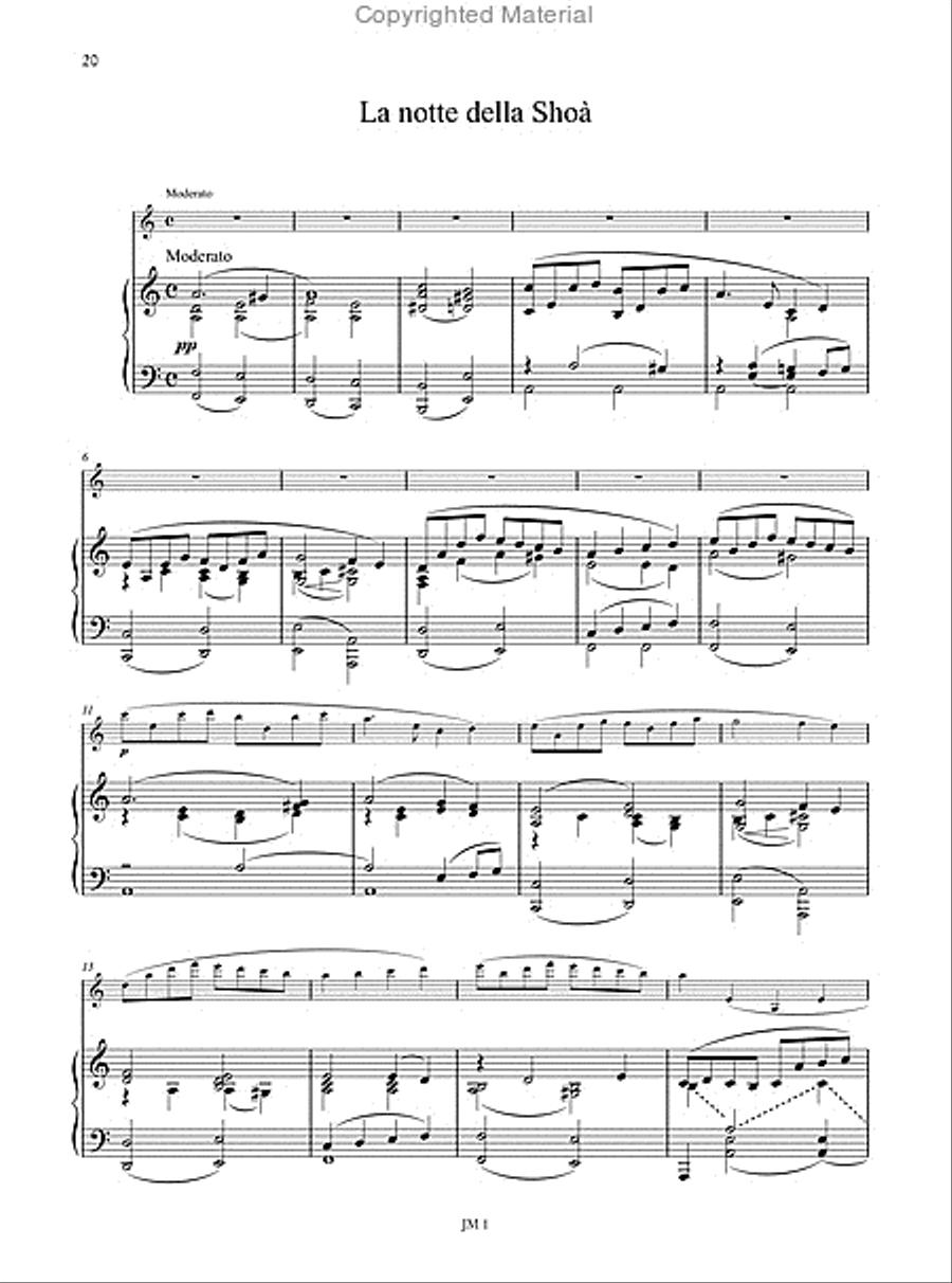 12 Jewish Songs for Violin and Piano (2006) Violin Solo scores gallery preview page 8