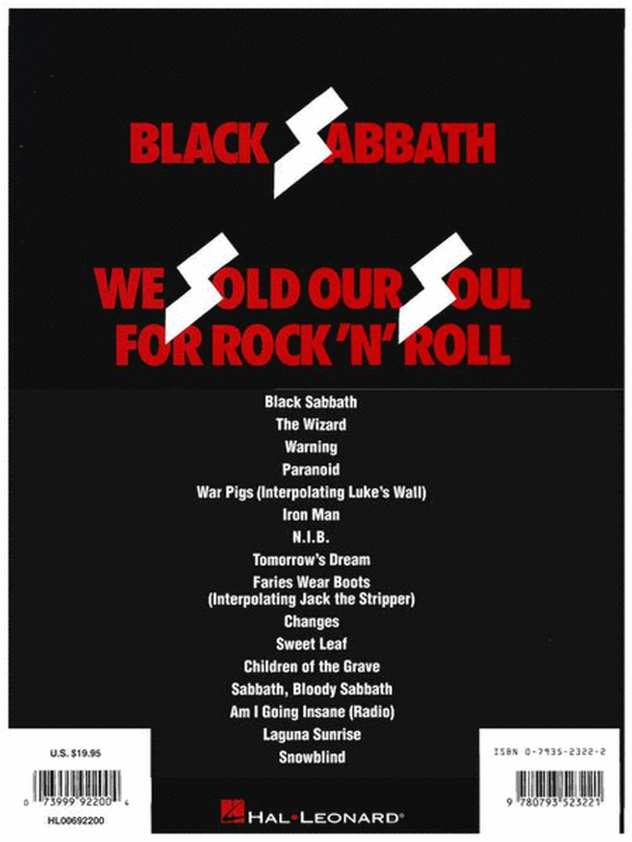 Black Sabbath – We Sold Our Soul for Rock 'n' Roll