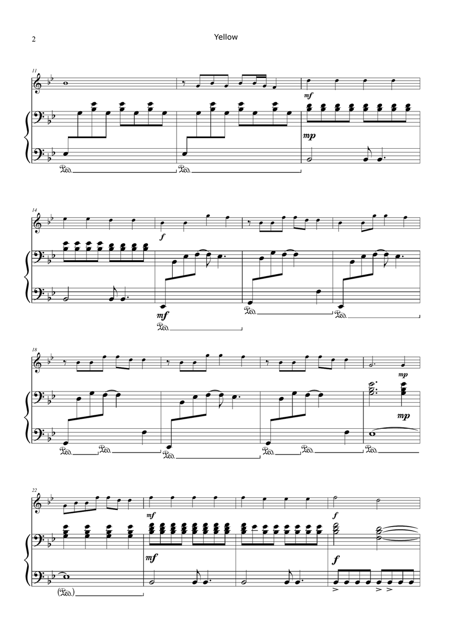 Yellow Chamber Music scores gallery preview page 2