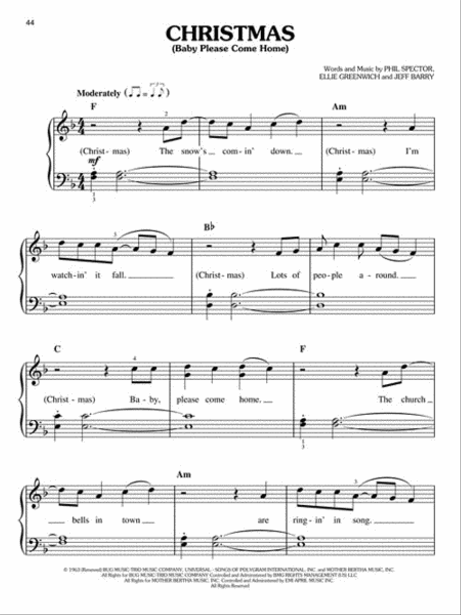 Michael Bublé – Christmas Easy Piano scores gallery preview page 4