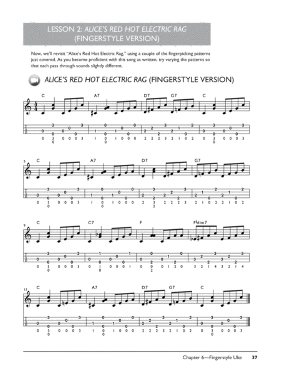 The Complete Ukulele Method -- Intermediate Ukulele Ukulele scores gallery preview page 5