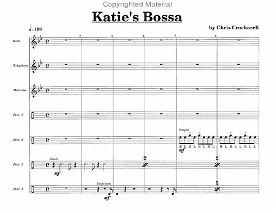 Katie's Bossa Katie's Bossa Percussion Ensemble scores gallery preview page 2