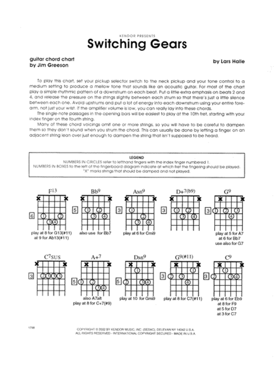 Switching Gears - Guitar