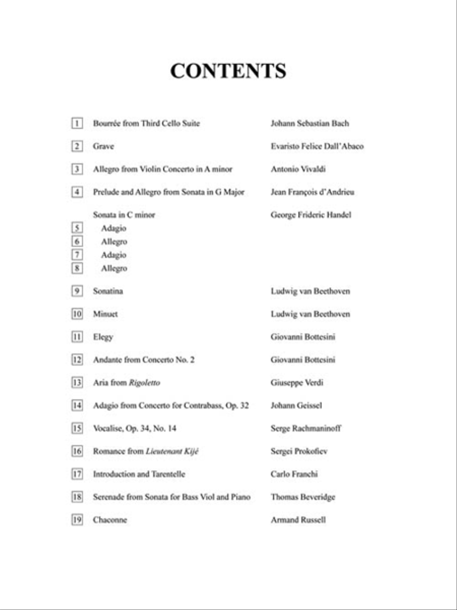 Solos for the Double Bass Player Double Bass scores gallery preview page 2