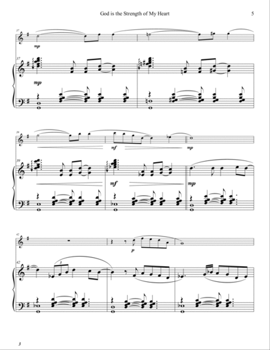 God Is The Strength Of My Heart Flute Solo scores gallery preview page 6
