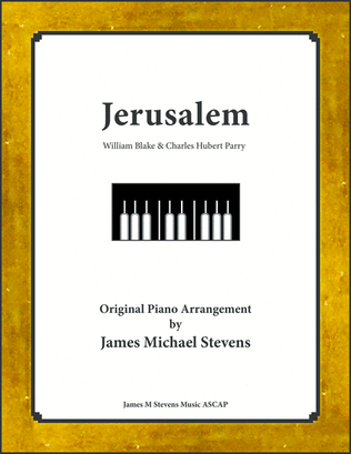 Book cover for Jerusalem - Piano Solo