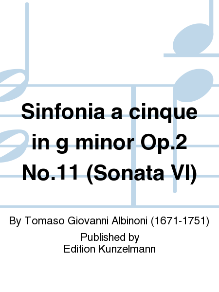 Sinfonia a cinque in g minor Op. 2 No. 11