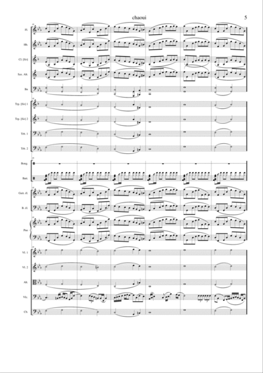 la danse de Aurès la danse de Aurès Full Orchestra scores gallery preview page 6