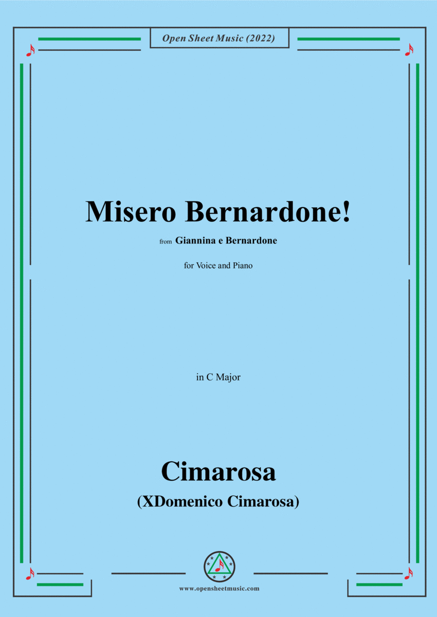 Cimarosa-Misero Bernardone!,from Giannina e Bernardone
