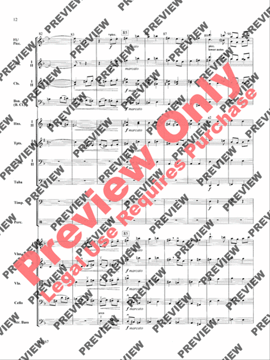 Overture to the Wasps Full Orchestra scores gallery preview page 12