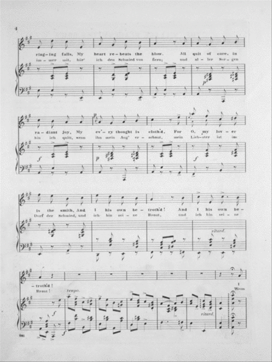 The Village Blacksmith's Bride Voice scores gallery preview page 3