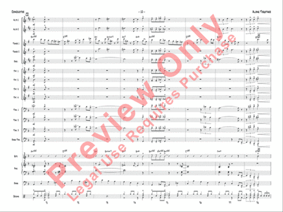 Alone Together Jazz Ensemble scores gallery preview page 13