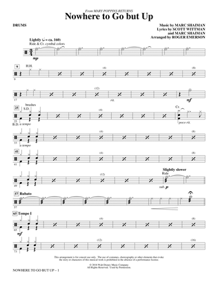 Nowhere to Go But Up (from Mary Poppins Returns) (arr. Roger Emerson) - Drums