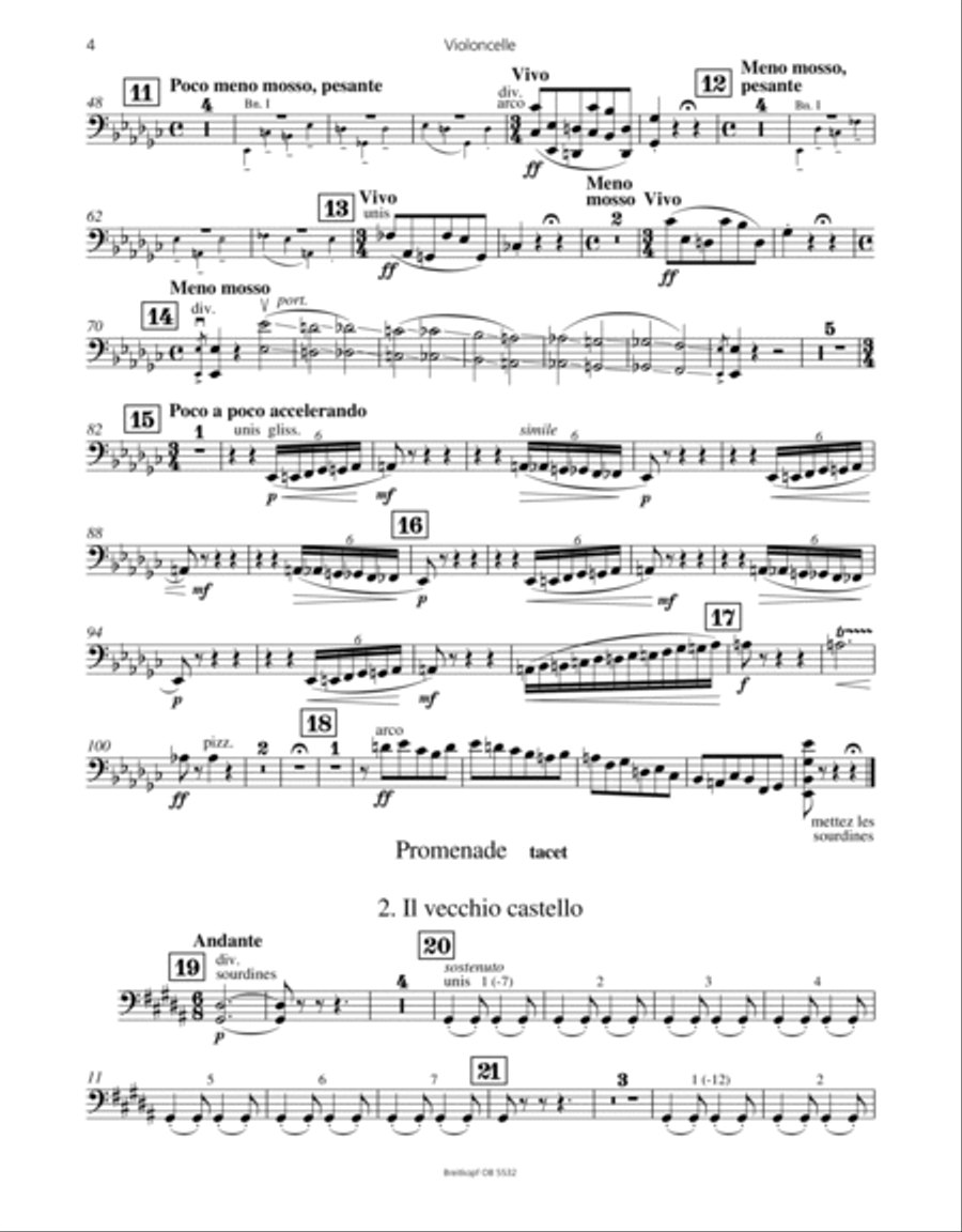 Tableaux d’une exposition Orchestra scores gallery preview page 3